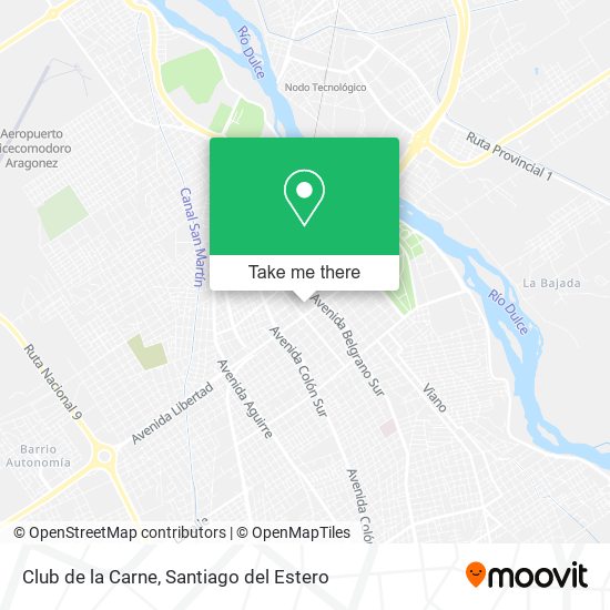 Club de la Carne map