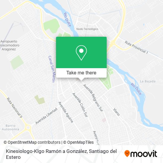 Mapa de Kinesiologo-Klgo Ramón a González