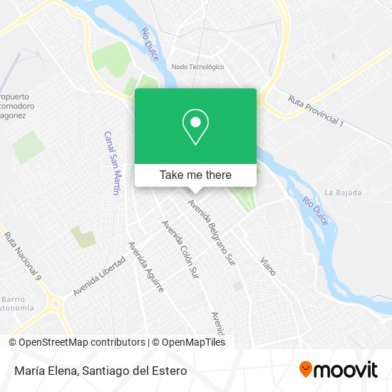 María Elena map