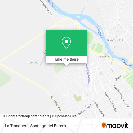 La Tranquera map