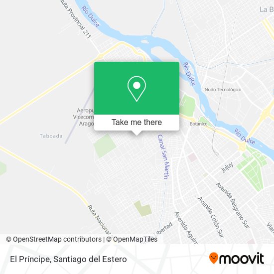 El Príncipe map