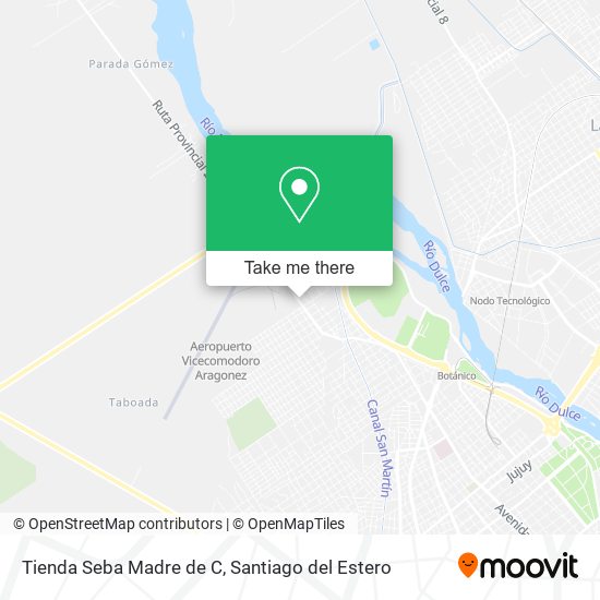 Tienda Seba Madre de C map