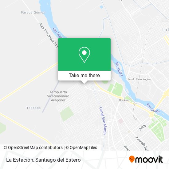 La Estación map