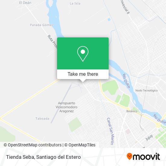 Tienda Seba map