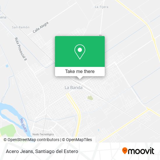 Acero Jeans map