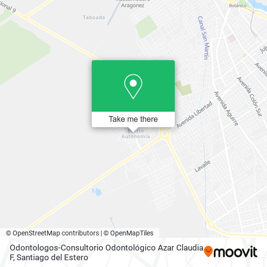 Odontologos-Consultorio Odontológico Azar Claudia F map