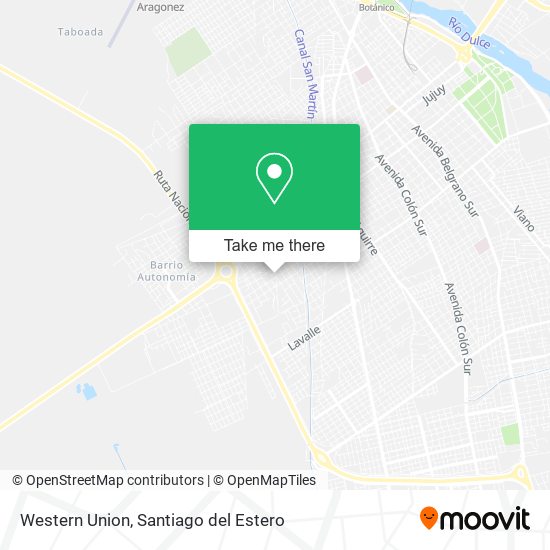 Western Union map