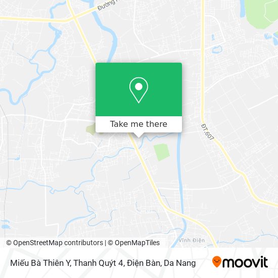 Miếu Bà Thiên Y, Thanh Quýt 4, Điện Bàn map