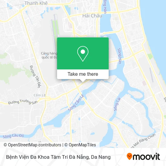 Bệnh Viện Đa Khoa Tâm Trí Đà Nẵng map