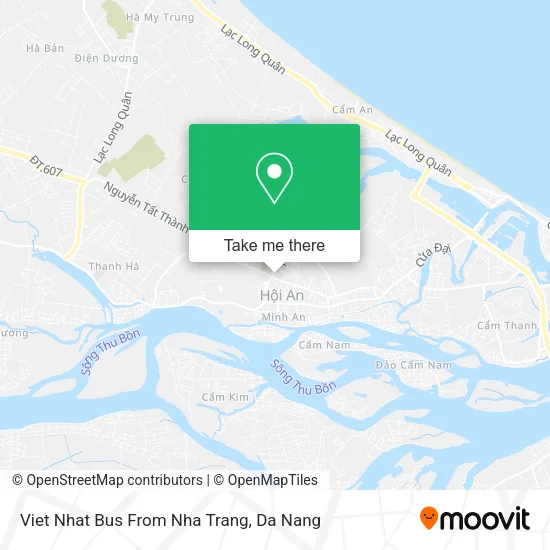 Viet Nhat Bus From Nha Trang map