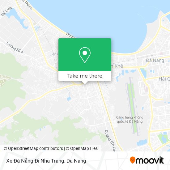 Xe Đà Nẵng Đi Nha Trang map