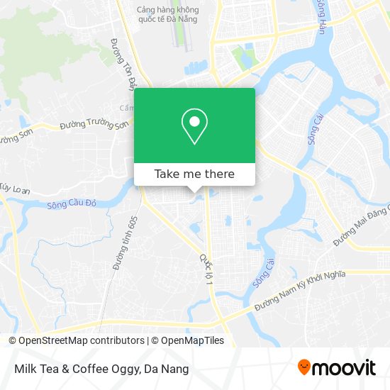 How to get to Milk Tea & Coffee Oggy in Hoa Vang by Bus?