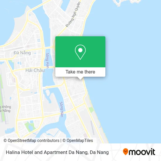 Halina Hotel and Apartment Da Nang map