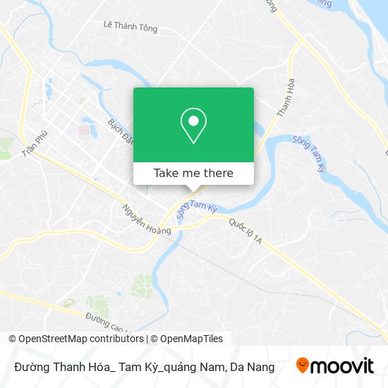 Đường Thanh Hóa_ Tam Kỳ_quảng Nam map