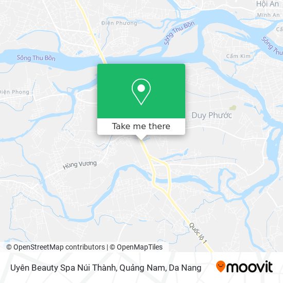 Uyên Beauty Spa Núi Thành, Quảng Nam map