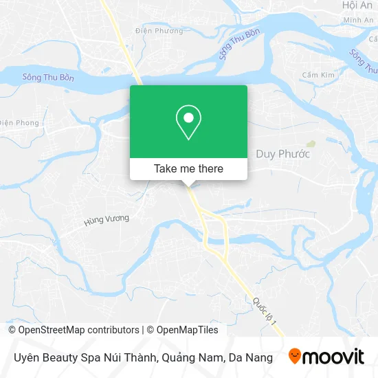 Uyên Beauty Spa Núi Thành, Quảng Nam map