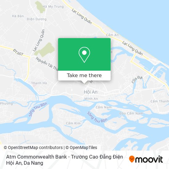 Atm Commonwealth Bank - Trường Cao Đẵng Điện Hội An map