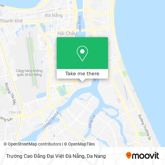 Trường Cao Đẳng Đại Việt Đà Nẵng map