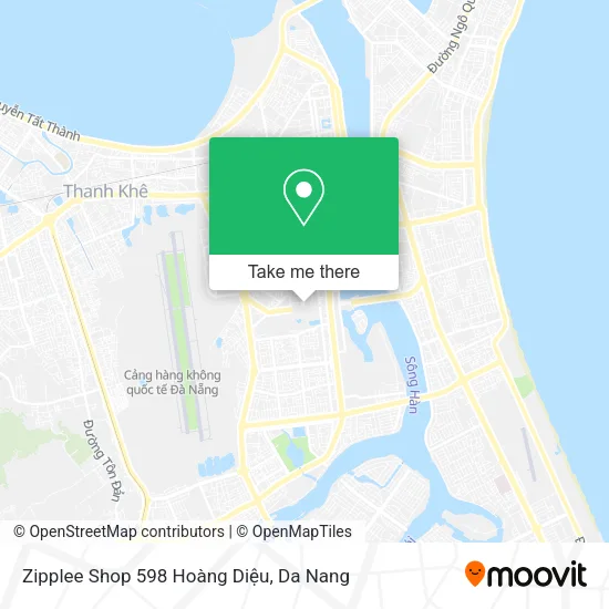Zipplee Shop 598 Hoàng Diệu map