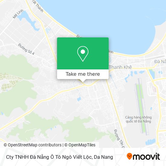 Cty TNHH Đà Nẵng Ô Tô Ngô Viết Lộc map
