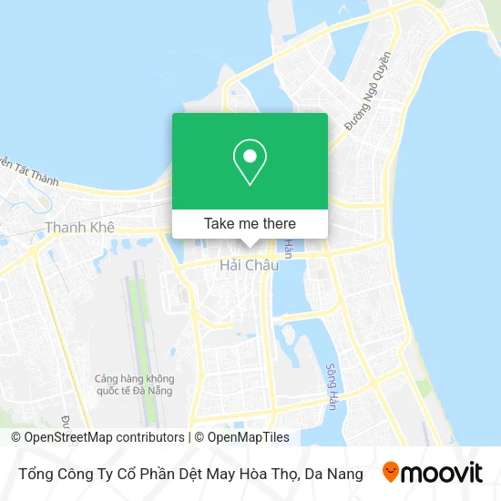 Tổng Công Ty Cổ Phần Dệt May Hòa Thọ map