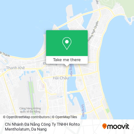 Chi Nhánh Đà Nẵng Công Ty TNHH Rohto Mentholatum map