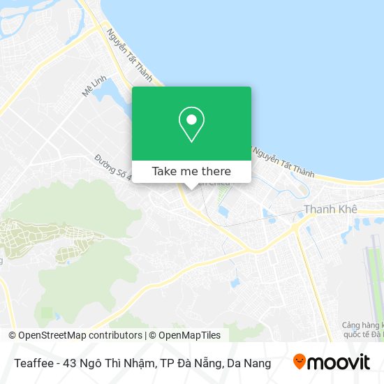 Teaffee - 43 Ngô Thì Nhậm, TP Đà Nẵng map