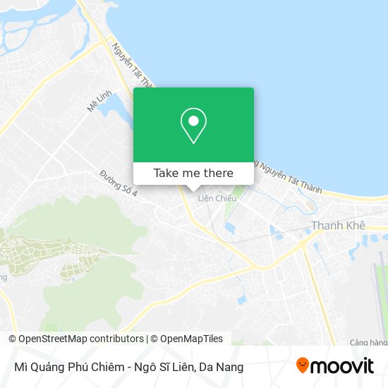 Mì Quảng Phú Chiêm - Ngô Sĩ Liên map