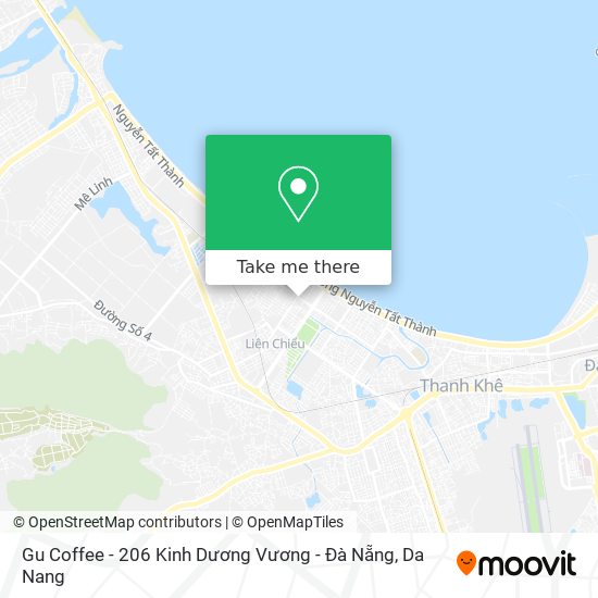 Gu Coffee - 206 Kinh Dương Vương - Đà Nẵng map