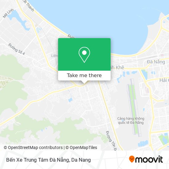 Bến Xe Trung Tâm Đà Nẵng map
