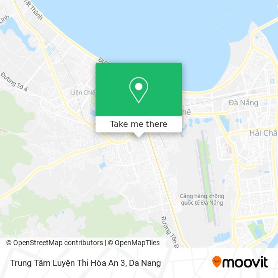 Trung Tâm Luyện Thi Hòa An 3 map