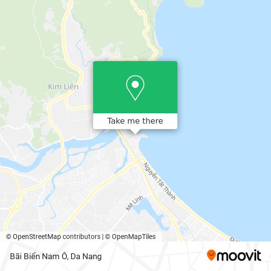 Bãi Biển Nam Ô map