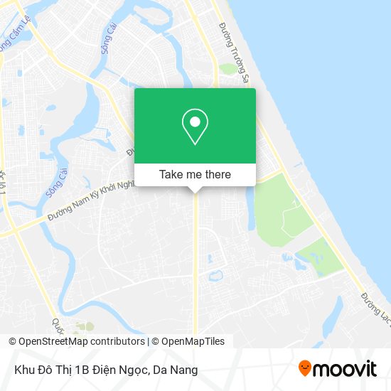 Khu Đô Thị 1B Điện Ngọc map