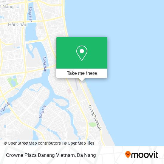 Crowne Plaza Danang Vietnam map