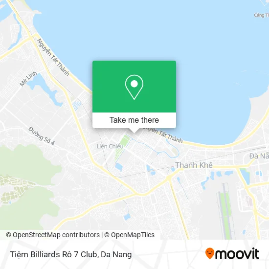 Tiệm Billiards Rô 7 Club map