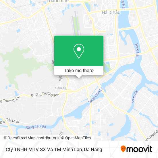 Cty TNHH MTV SX Và TM Minh Lan map