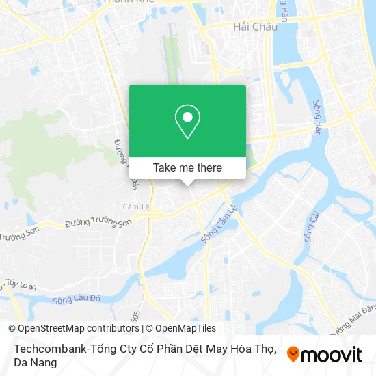 Techcombank-Tổng Cty Cổ Phần Dệt May Hòa Thọ map