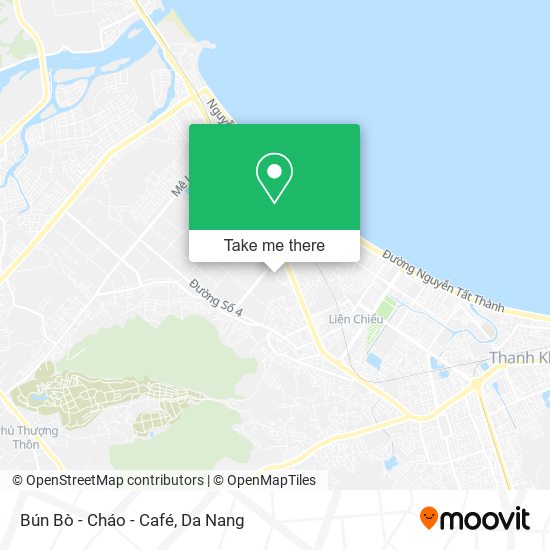 Bún Bò - Cháo - Café map