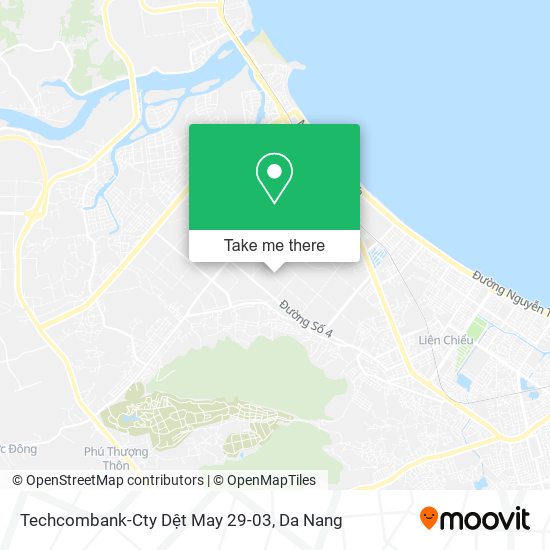 Techcombank-Cty Dệt May 29-03 map