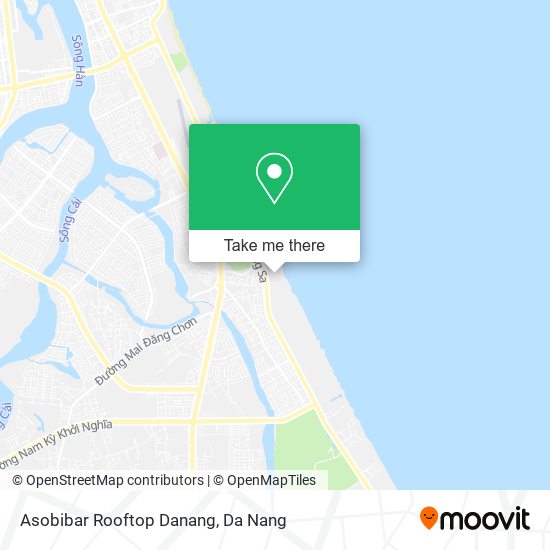 Asobibar Rooftop Danang map