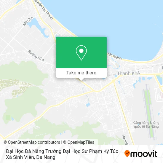 Đại Học Đà Nẵng Trường Đại Học Sư Phạm Ký Túc Xá Sinh Viên map