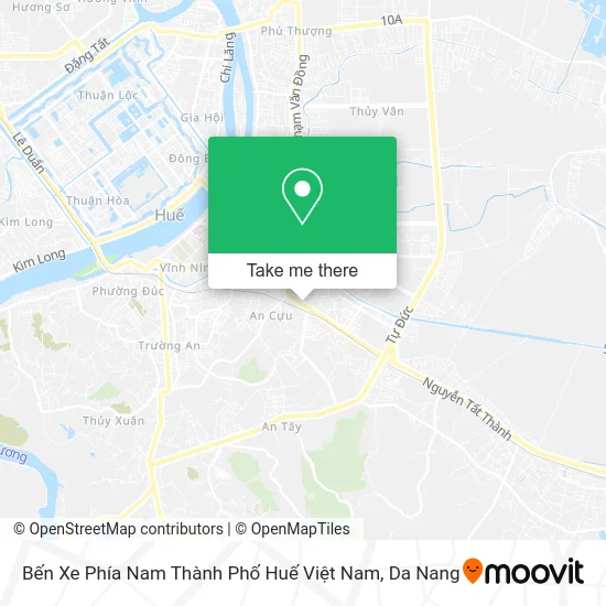 Bến Xe Phía Nam Thành Phố Huế Việt Nam map