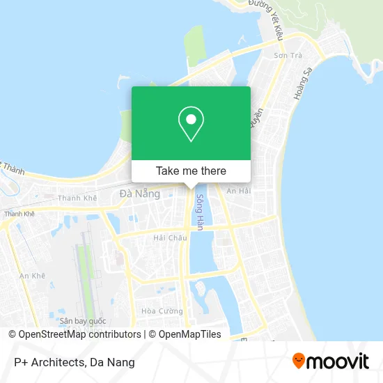P+ Architects map