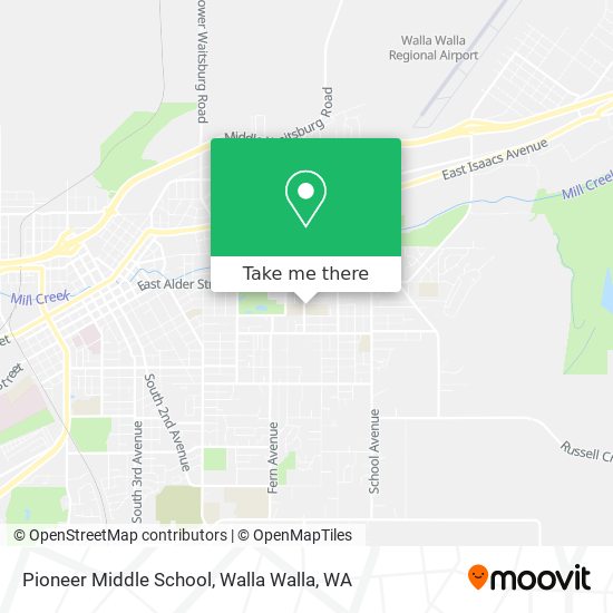 Mapa de Pioneer Middle School