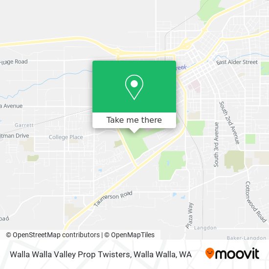 Mapa de Walla Walla Valley Prop Twisters