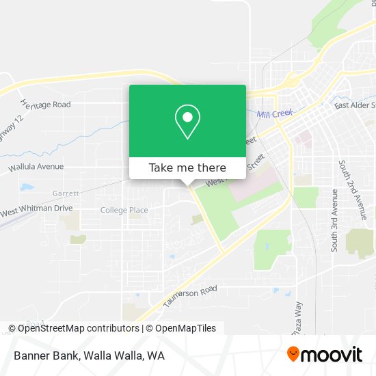 Banner Bank map