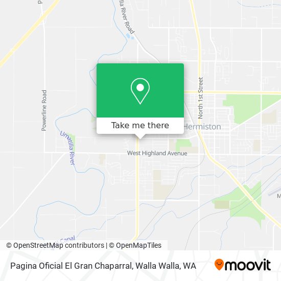 Mapa de Pagina Oficial El Gran Chaparral