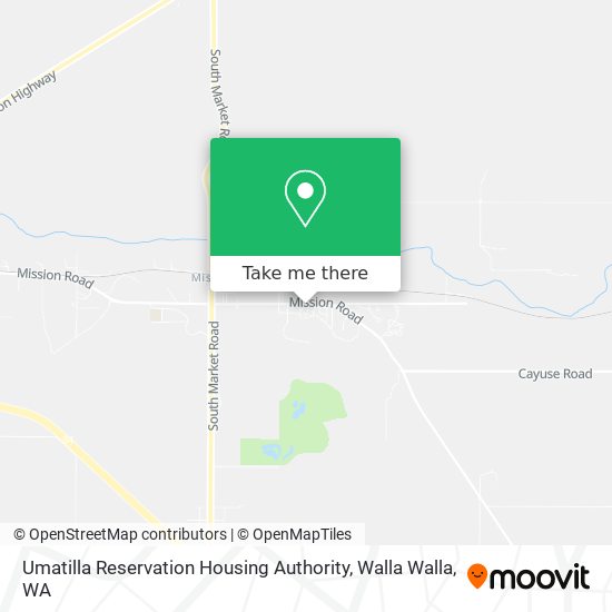 Mapa de Umatilla Reservation Housing Authority