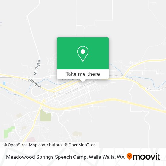 Mapa de Meadowood Springs Speech Camp