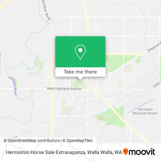 Mapa de Hermiston Horse Sale Extravaganza